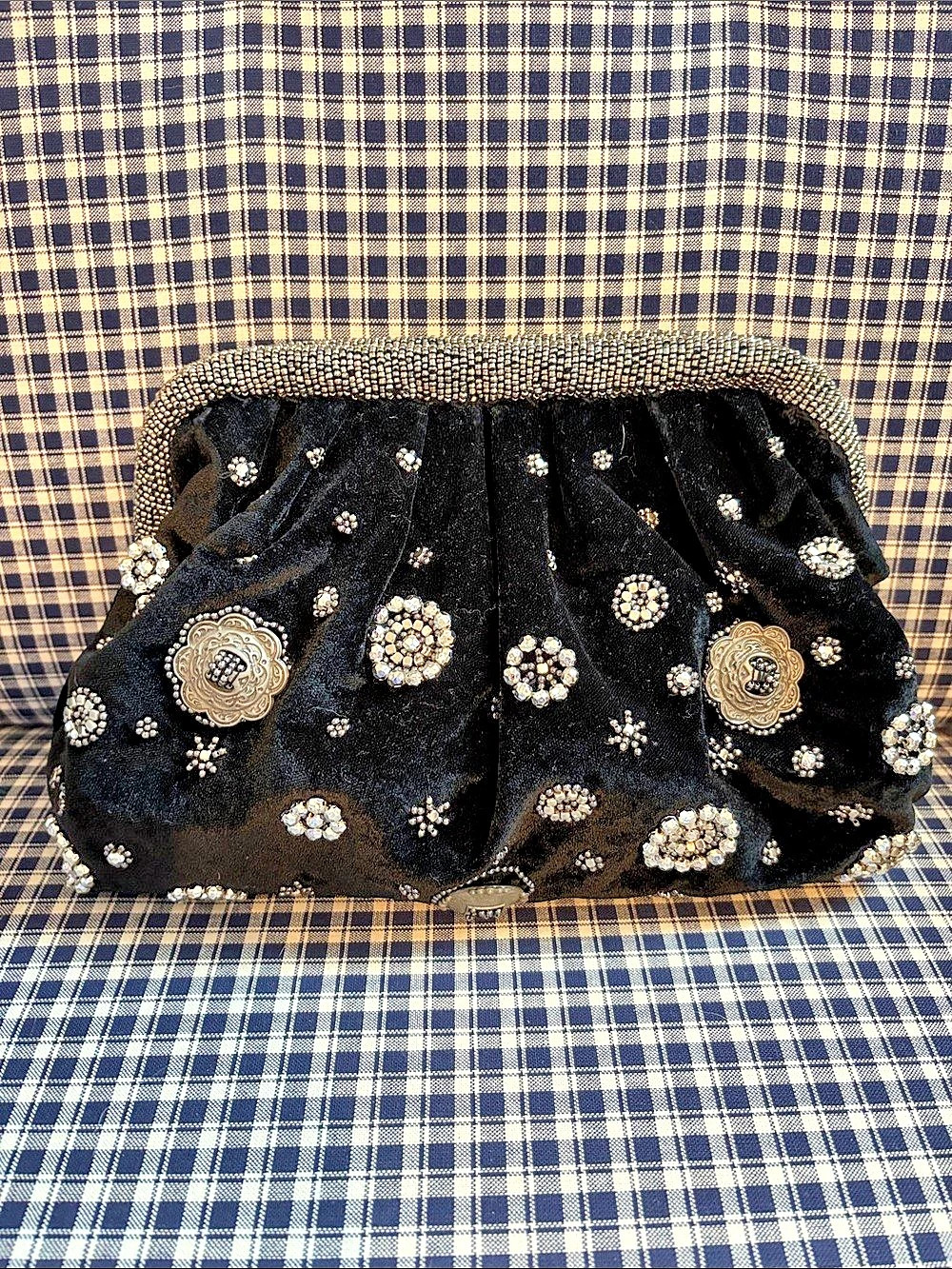 Embellished Black Clutch Like New